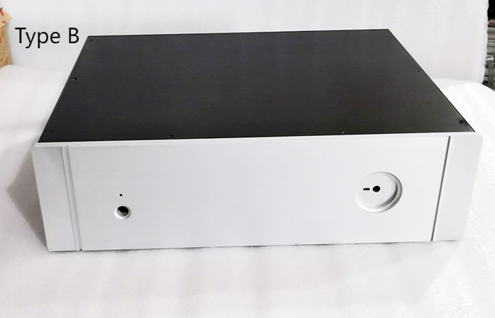 4312 full aluminum Class A amplifier chassis DIY HiFi Audio Amp Case with heatsink PSU box