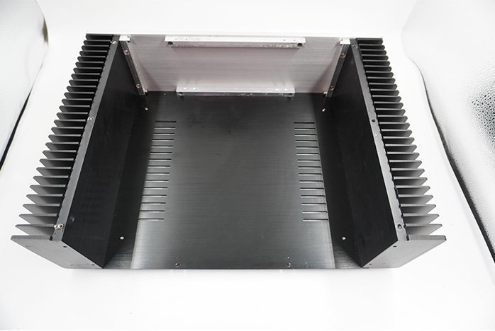 4312 full aluminum Class A amplifier chassis DIY HiFi Audio Amp Case with heatsink PSU box