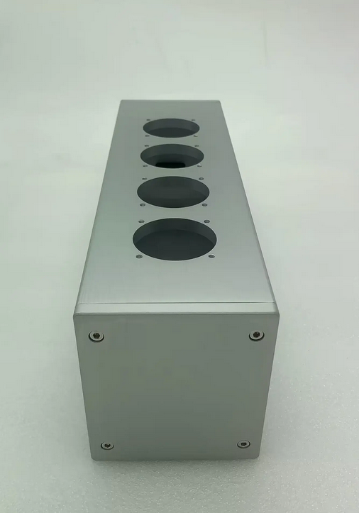 HIFI aluminum EU socket power filter chassis amplifier housing DIY 2 bit 4 bit 6 bit holes for choose