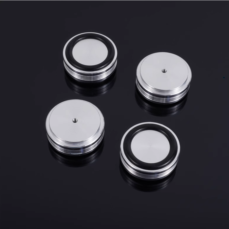4PCS Aluminum 44*17 Audio amplifier speaker feet computer machine mats