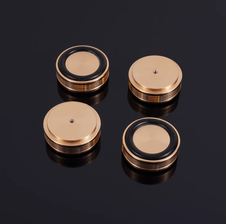 4PCS Aluminum 44*17 Audio amplifier speaker feet computer machine mats
