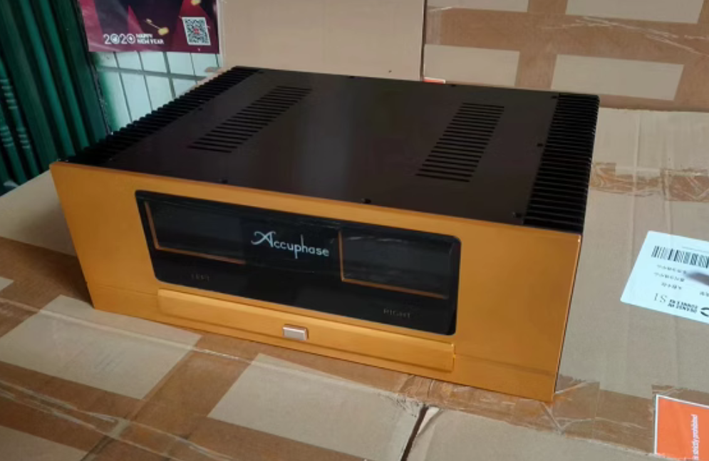 Accuphase All aluminum amplifier chassis / Preamplifier case VU meter AMP Enclosure DIY box with heatsink on both side