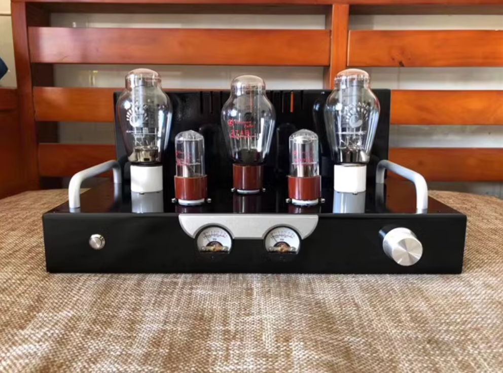 luxury Sparta 6SN7 300B  K1 high-end electronic tube gall machine power amplifier Kit with vu meter shown