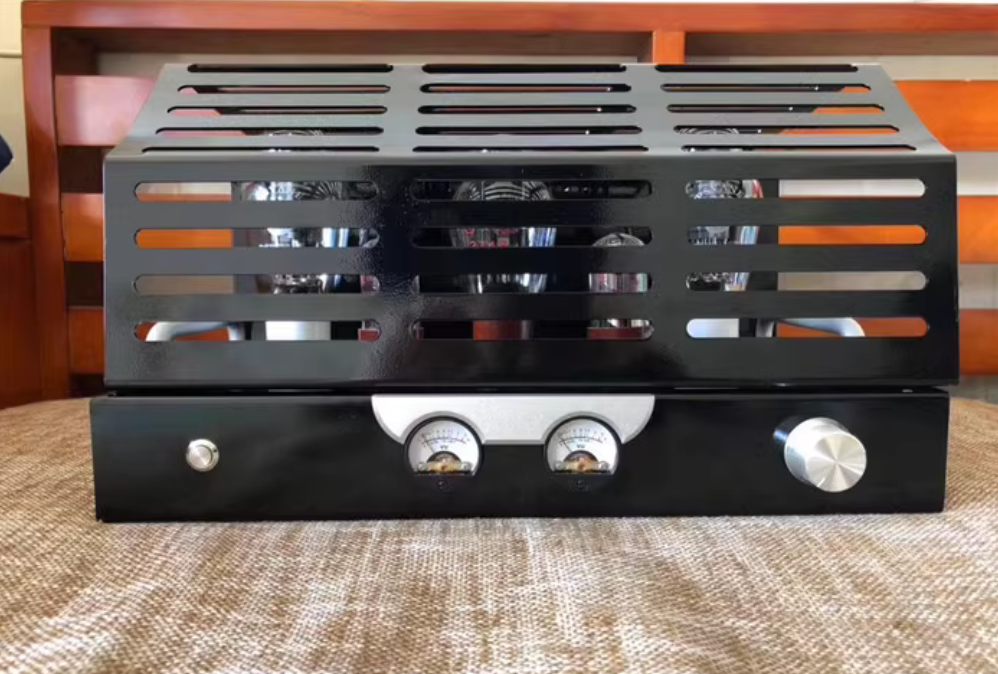 luxury Sparta 6SN7 300B  K1 high-end electronic tube gall machine power amplifier Kit with vu meter shown