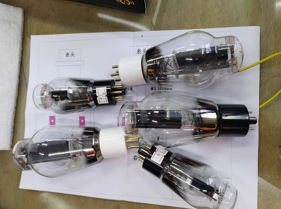 luxury Sparta 6SN7 300B  K1 high-end electronic tube gall machine power amplifier Kit with vu meter shown