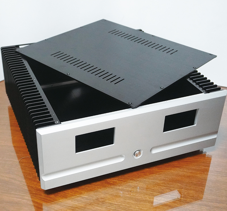 400 deep Full aluminum class A amplifier chassis DIY HiFi Audio Amp Case with heatsink