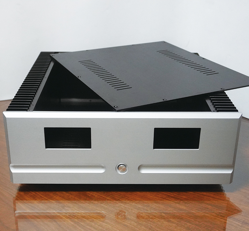 400 deep Full aluminum class A amplifier chassis DIY HiFi Audio Amp Case with heatsink