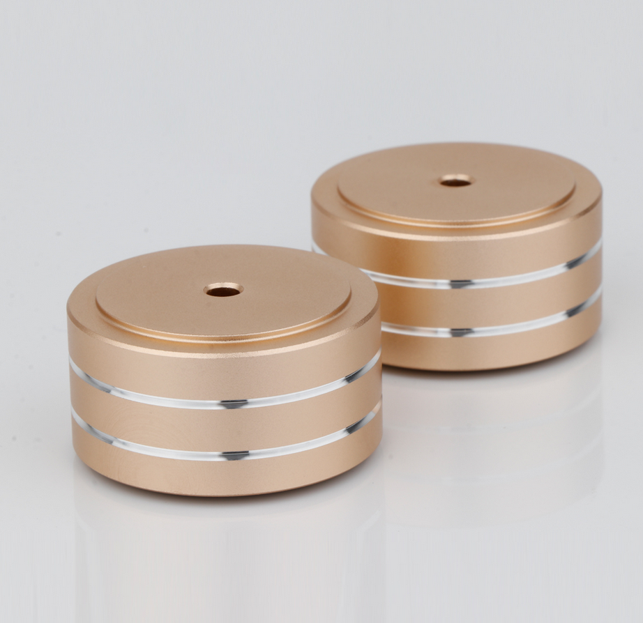 4 pcs Diameter 40MM Height 15mm DIY audio Aluminum Alloy Amplifier Shock Absorber Foot Speaker Foot Mat