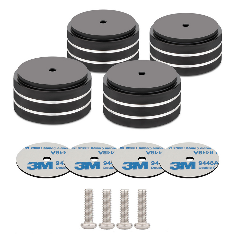 4 pcs Diameter 40MM Height 15mm DIY audio Aluminum Alloy Amplifier Shock Absorber Foot Speaker Foot Mat