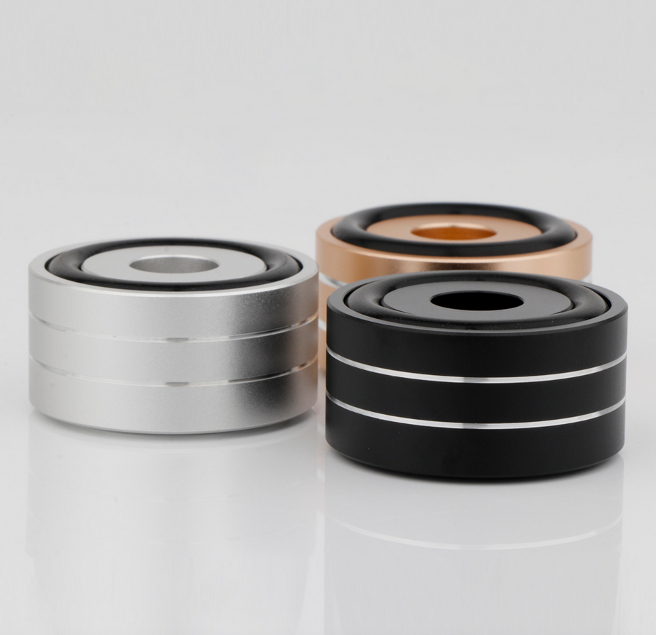 4 pcs Diameter 40MM Height 20mm DIY audio Aluminum Alloy Amplifier Shock Absorber Foot Speaker Mat