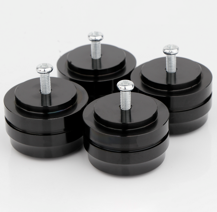 4 pcs Diameter 33MM Height 22mm Solid aluminum amplifier shock-absorbing foot pad Hifi sound tank machine shock-absorbing machine foot