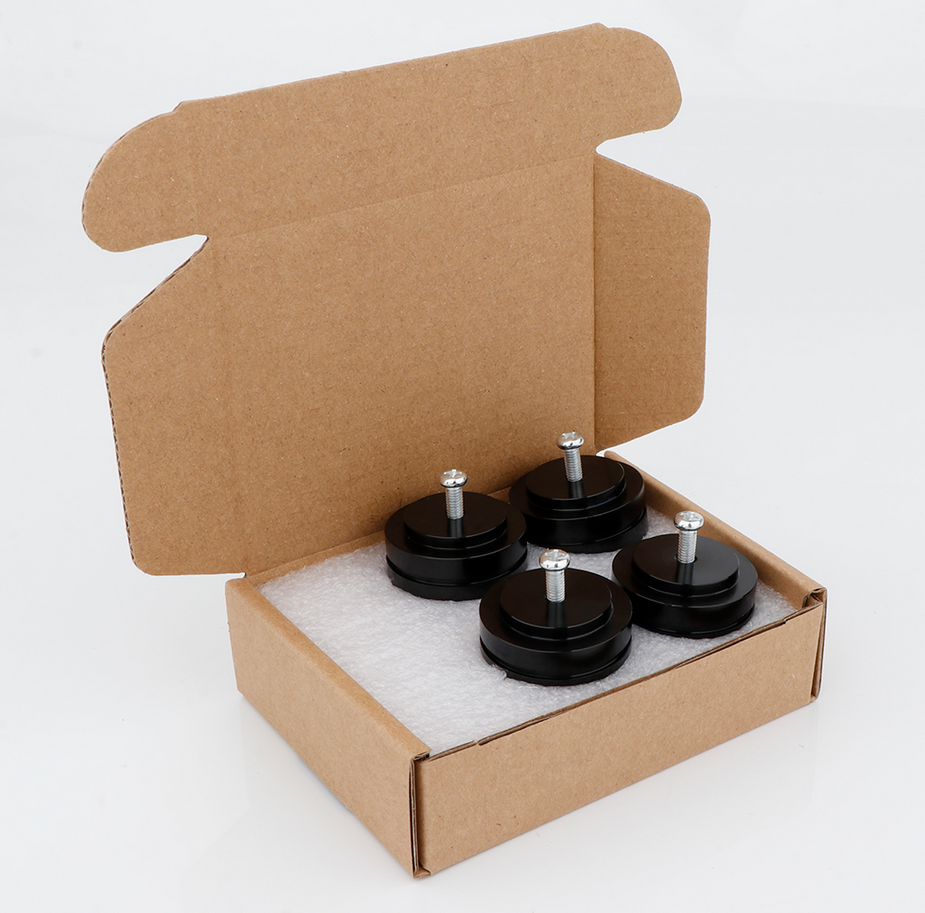 4 pcs Diameter 33MM Height 22mm Solid aluminum amplifier shock-absorbing foot pad Hifi sound tank machine shock-absorbing machine foot
