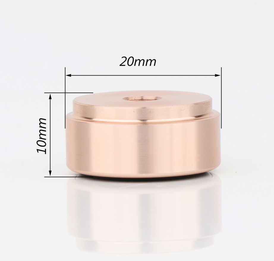 4 pcs Diameter 20MM Height 10mm DIY audio Aluminum Alloy Amplifier Shock Absorber Foot Speaker Mat