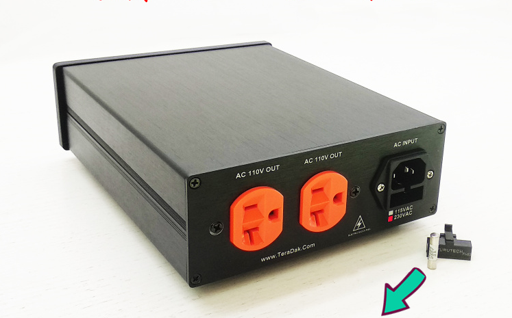 Teradak AC-AC Preamp decoder phono amplifier 100W isolated linear power supply
