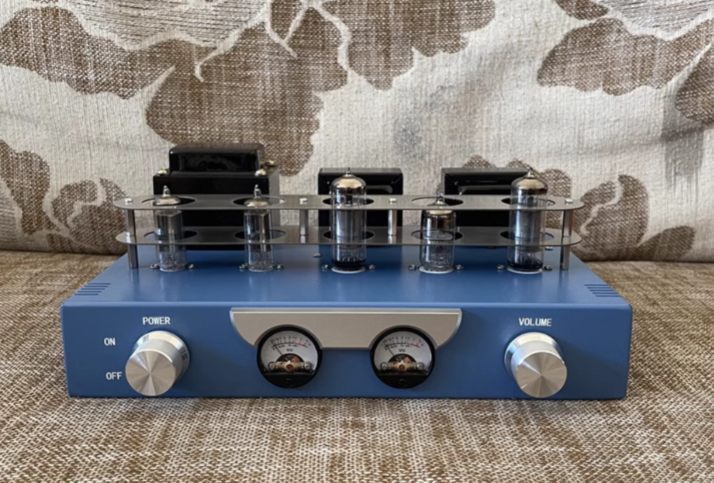 Dual VU meter 6H2N+6n1n+6Z4 tube power amplifier ,high-frequency transparent medium-frequency round, very good sound