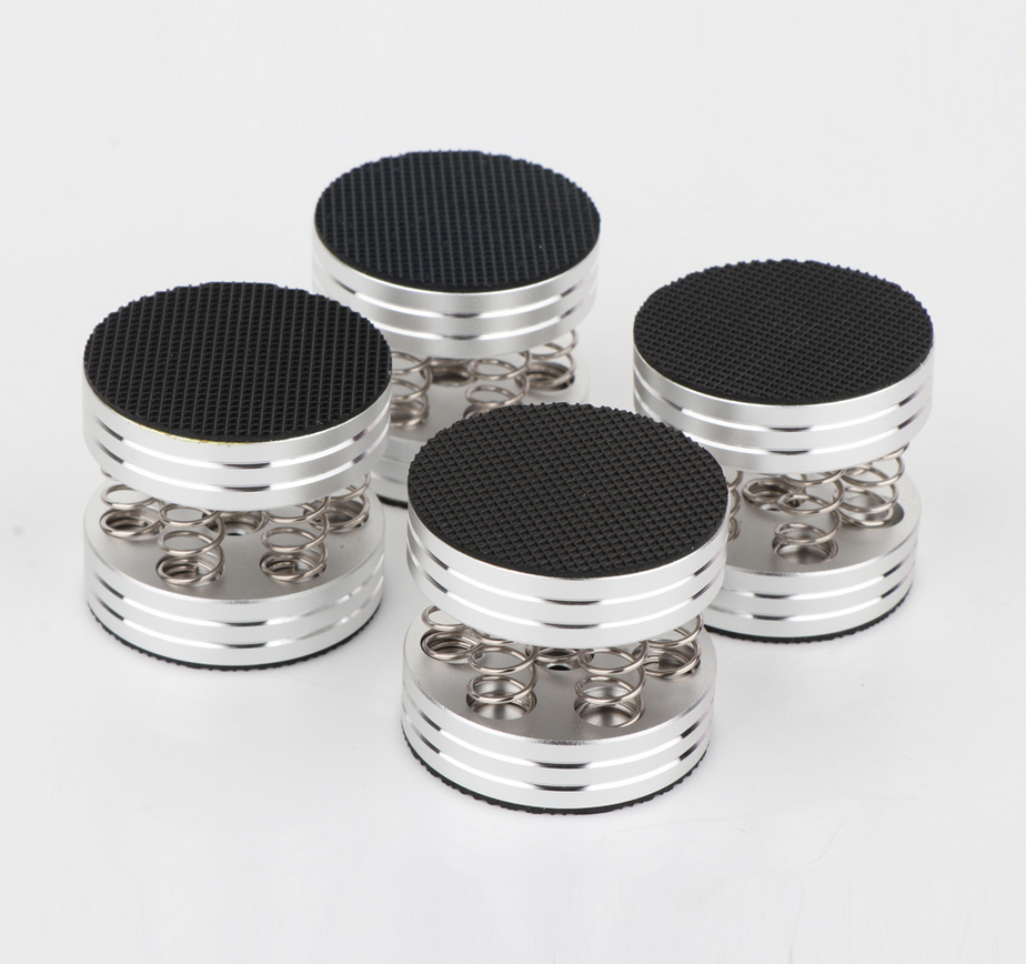 4 pcs Diameter 44MM Height 38mm High attenuation vibration aluminum alloy spring integrated HIFI audio amplifier suspension foot