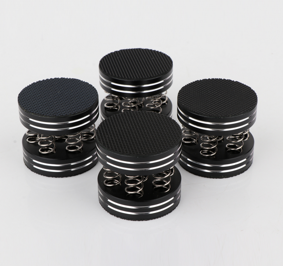 4 pcs Diameter 44MM Height 38mm High attenuation vibration aluminum alloy spring integrated HIFI audio amplifier suspension foot