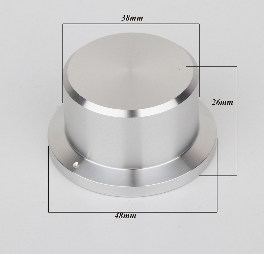 1 pcs Diameter 48MM Height 26mm CNC aluminum volume potentiometer knob