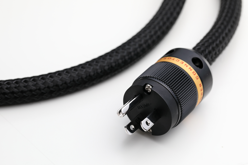 GUSTARD 02 99.998% OFC oxygen free copper American Standard power cable Equipped with a copper Rhodium plating plug