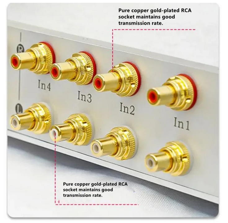 Latest Upgrade Refer Swiss GOLDMUND 27 Circuit With Remote Control Preamp 4 Sets of input / 1 Set of Output (RCA socket)NR:95DB