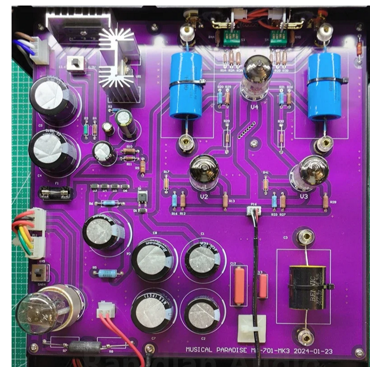 Remote Control version 2024 Musical Paradise MP-701 MK3 Electron Tube Preamp Pre Amplifier Best Preamplifier Match For FM300A Power Amplifier