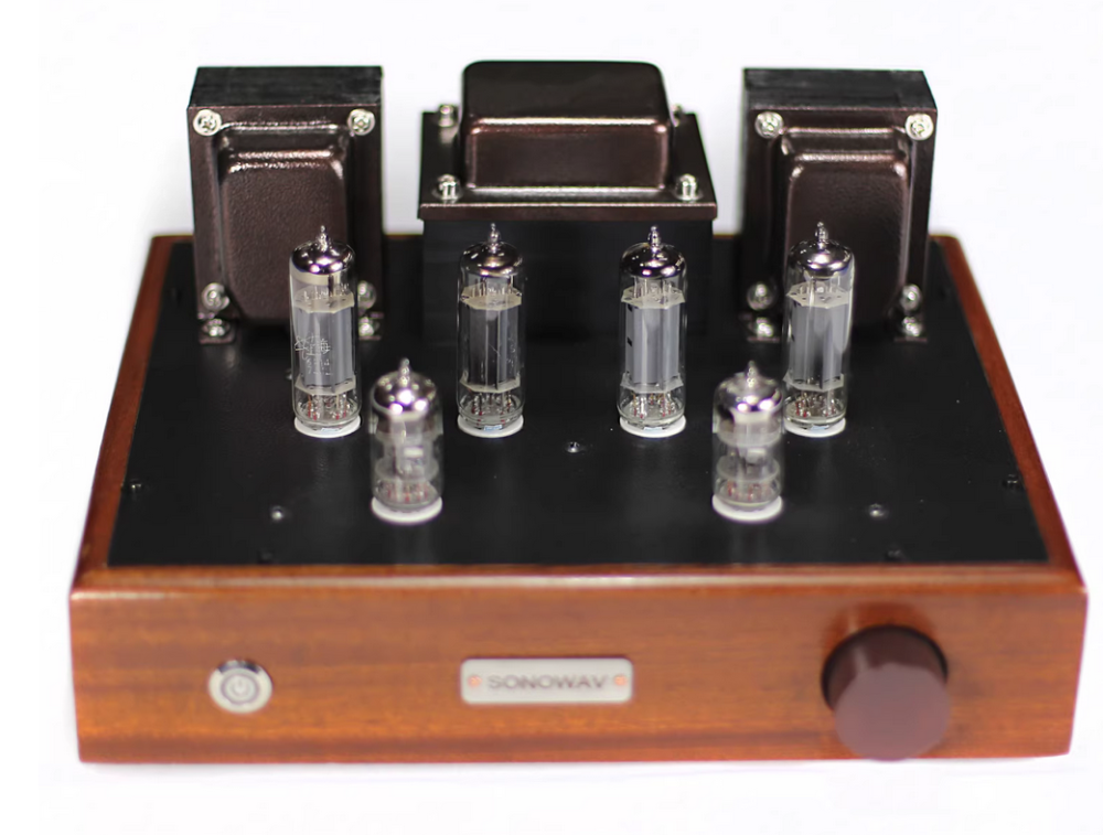Dynaco 6P14/EL84  push-pull circuit amplifier tube amp 12AX7 push wooden box amplifier sound quality 10W*2