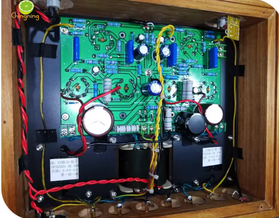 Dynaco 6P14/EL84  push-pull circuit amplifier tube amp 12AX7 push wooden box amplifier sound quality 10W*2