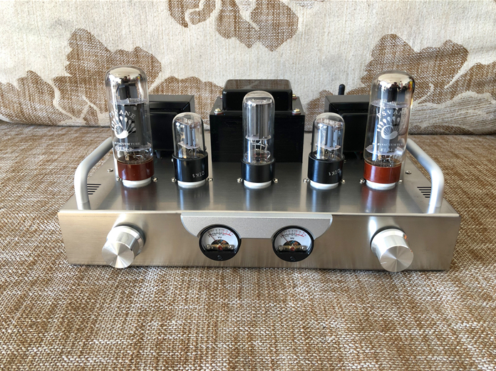 6H8C EL34 VU meter Sparta X1 HiFi Vacuum Tube Power Amplifier DIY kit finished amp for choose