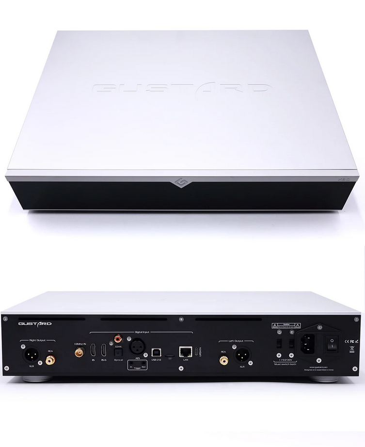 GUSTARD DAC-X30 Bridge Network Streaming Decoder ESS9039SPRO X 4 DAC Support ROON Airplay, UPnP, NAA, Spotify Preamplifier