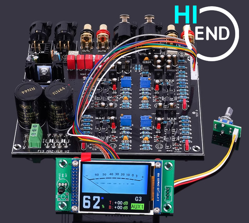 Reference Marantz Circuit for HDAM HI-END fully balanced preamplifier with Infrared remote control