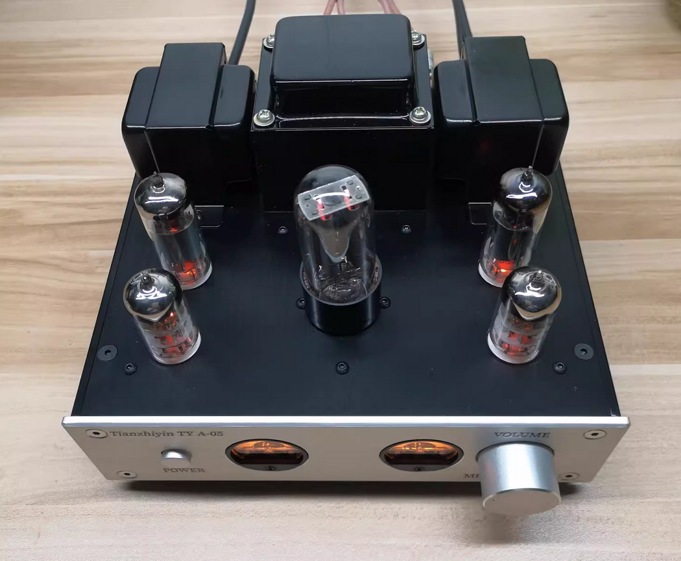 6P1 6N2 5Z2P single-ended class A tube amplifier VU meter power amplifier HIFI finished kit diy power amplifier 3.2W+3.2W