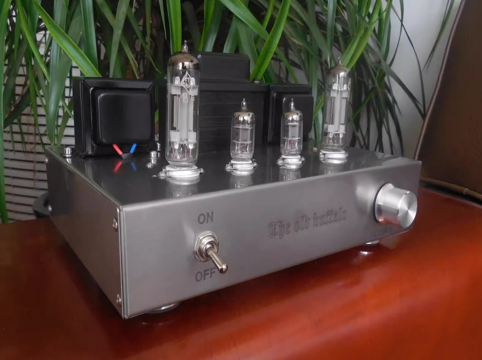 6C19 electronic tube power amplifier silver wire manual scaffolding, full sound like 300B Input sensitivity: 500mV--2000mV