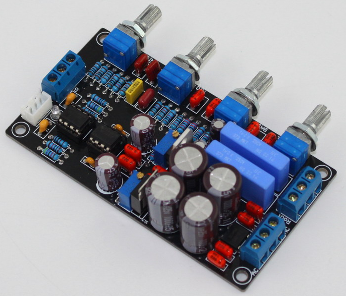 NE5532 tone preamp board high/medium/ and low adjustment