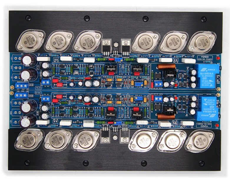 A50 Classic HIFI DIY stereo 50W+50W audio power amplifier Refer to KSA50 circuit