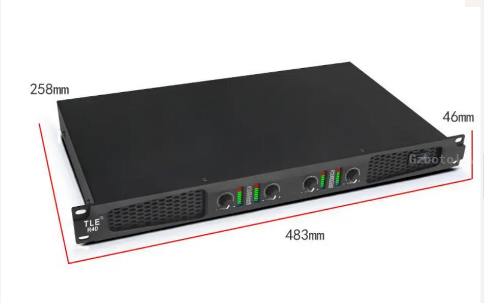 High power Professional post-grade 1U digital conference amplifier wedding stage performance, audio engineering power amplifier