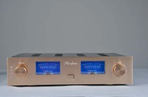ACCUPHASE AV Meter AMP case Enclosure Box Gold Panel / amplifier chassis /Merge Amplifier Chassis Iron aluminum chassis