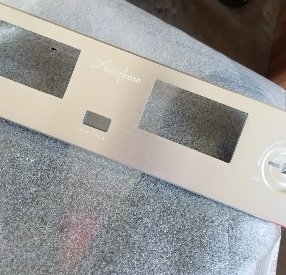 ACCUPHASE AV Meter AMP case Enclosure Box Gold Panel / amplifier chassis /Merge Amplifier Chassis Iron aluminum chassis