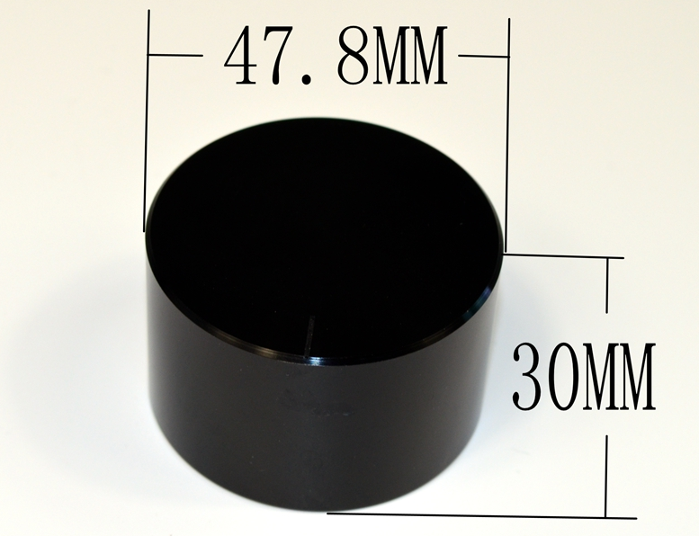 1 pcs Diameter 47.8MM Height 30mm CNC aluminum volume potentiometer knob