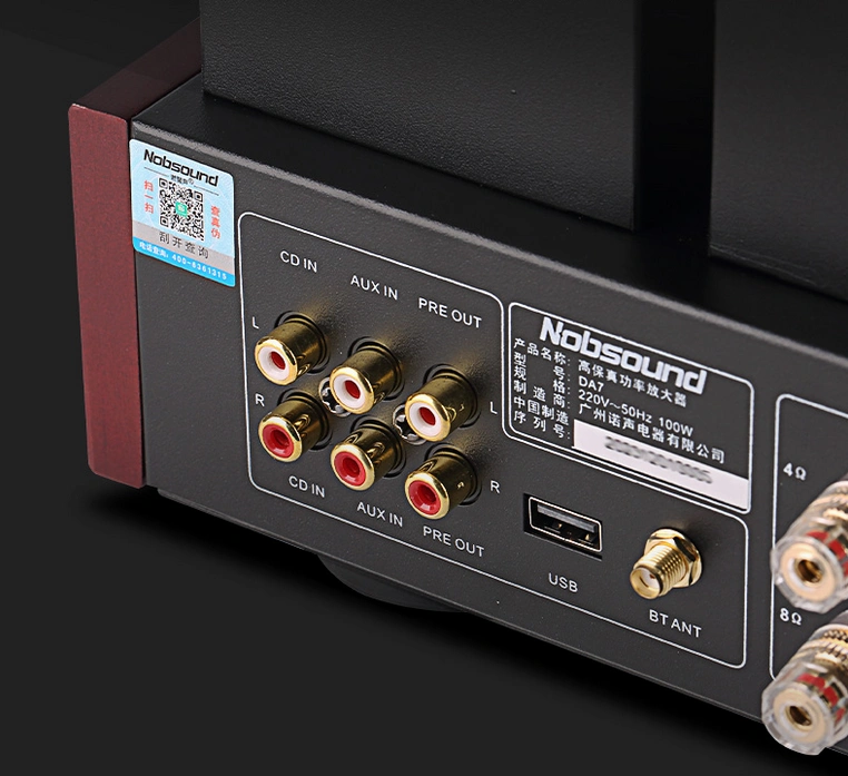 Nobsound DA7 Bluetooth HiFi stereo 12W*2 tube amplifier with 6P1+6N1