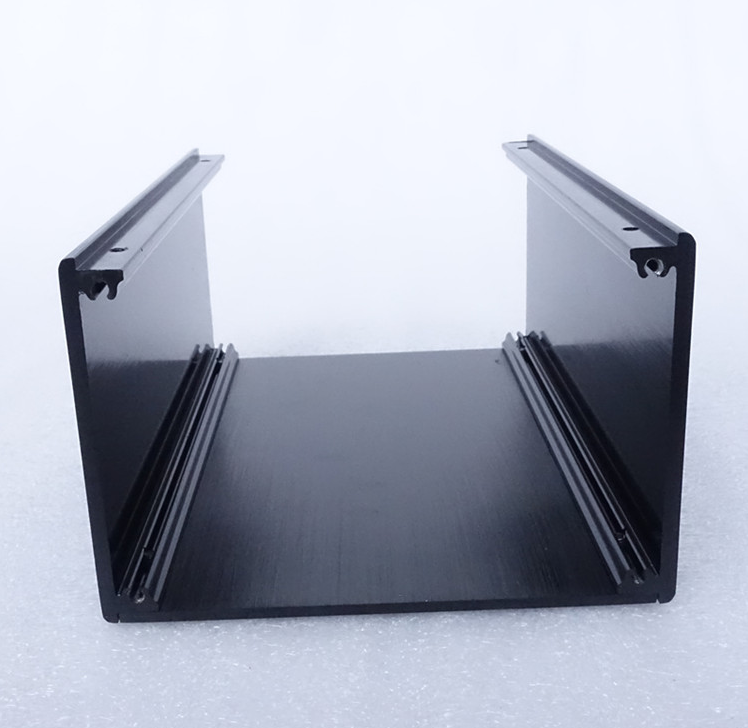 BZ1409P black full aluminum power supply chassis Isolation PSU case Multi purpose enclosure