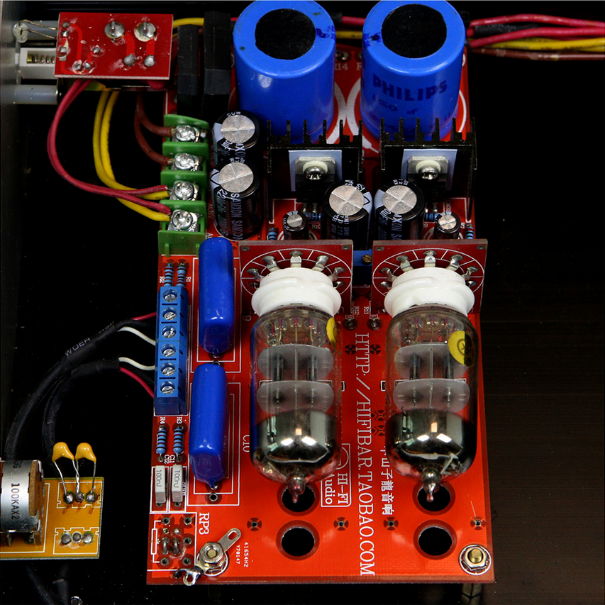 6N3/GE5670 HIFI SRPP circuit electronic tube preamplifier match Ultra thin aluminum chassis