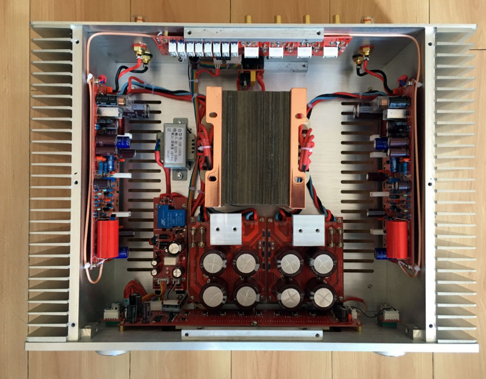 Refer to BRYSTON 3B circuit HIFI DIY stereo 150W*2 class AB power amplifier with remote control