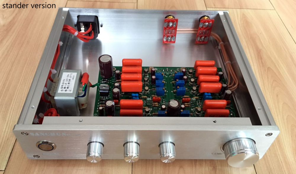 Original JFET Four transistor HIFI DIY Aduio preamplifier Has the charm of electronic tubes
