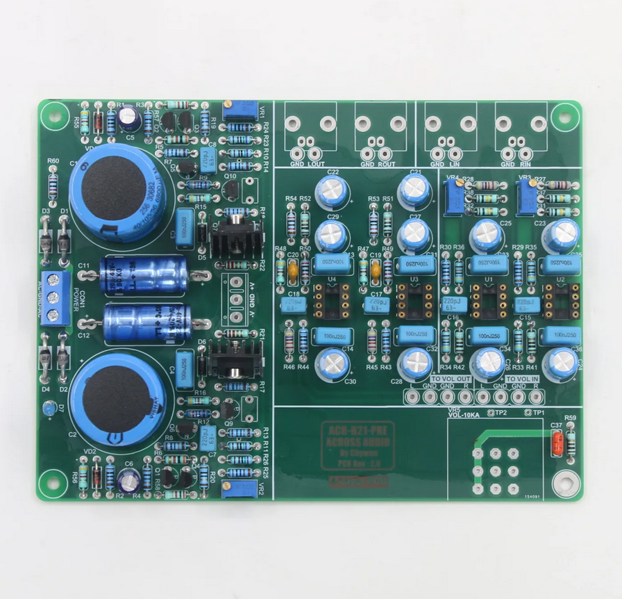 B21 Operational Amplifier Preamplifier Board /PCB HiFi Stereo Home Audio Pre-Amplifier