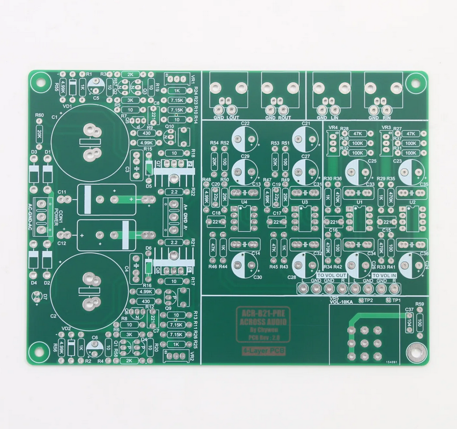 B21 Operational Amplifier Preamplifier Board /PCB HiFi Stereo Home Audio Pre-Amplifier