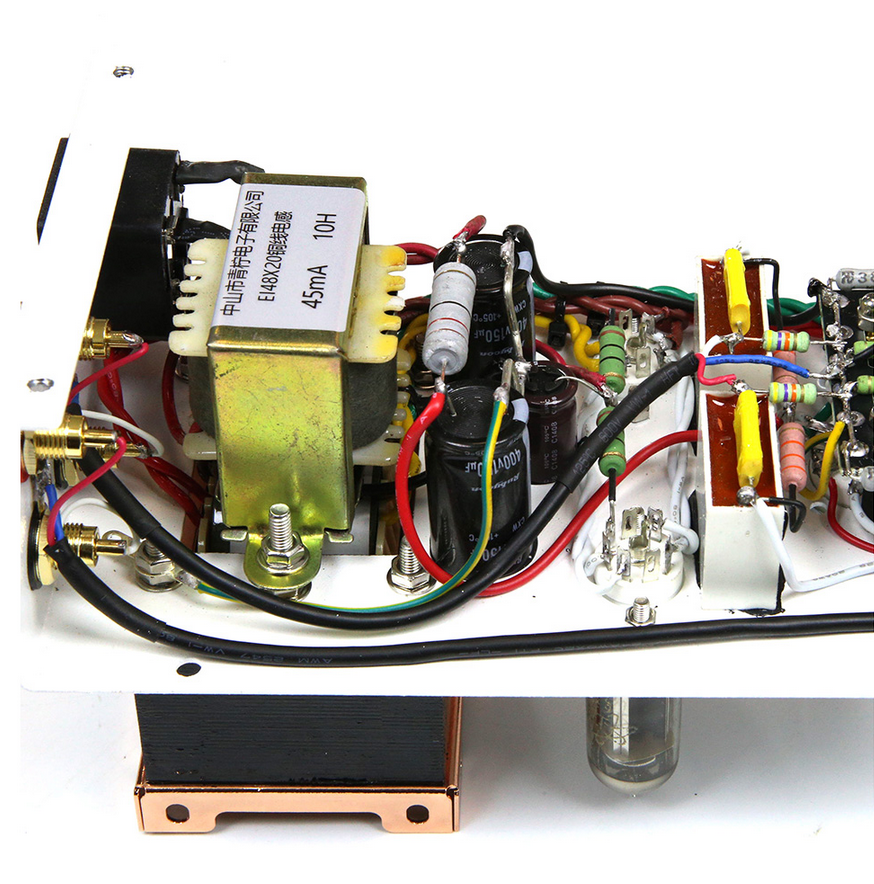 6Z4+ECC82 HIFI DIY stereo tube preamplifier western electric model chassis