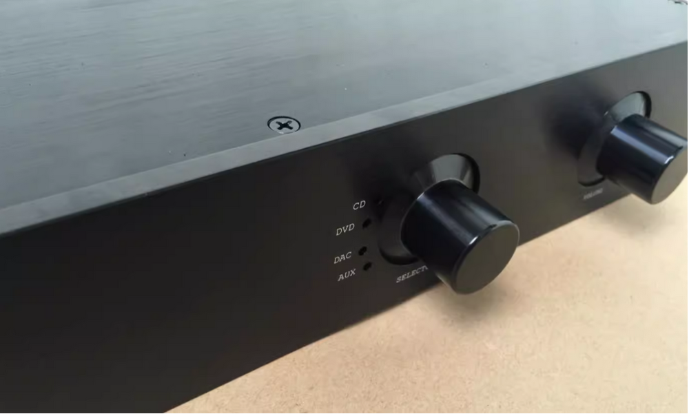 4307 aluminum power amplifier chassis preamplifier chassis/Enclosure/box with knob 430*308*70mm
