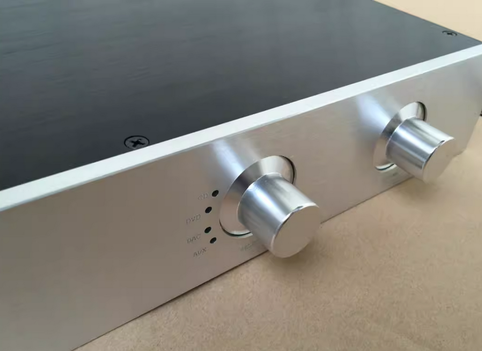 4307 aluminum power amplifier chassis preamplifier chassis/Enclosure/box with knob 430*308*70mm