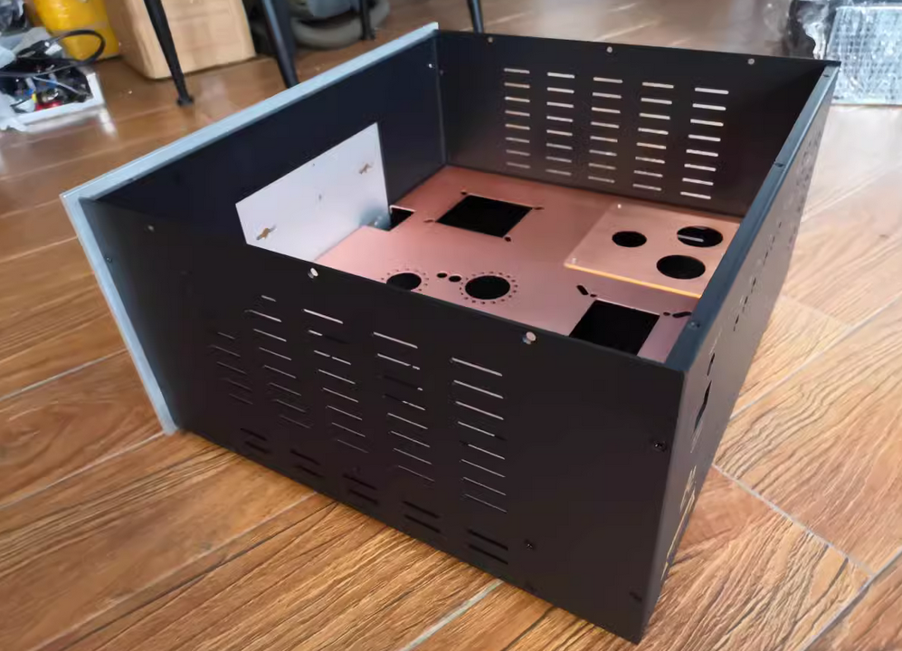 Big space Aluminum panel 300B tube amplifier Chassis Case Box Iron shielded Cabinet for DIY Audio Power Amplifier