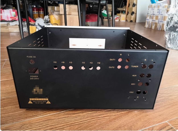 Big space Aluminum panel 300B tube amplifier Chassis Case Box Iron shielded Cabinet for DIY Audio Power Amplifier